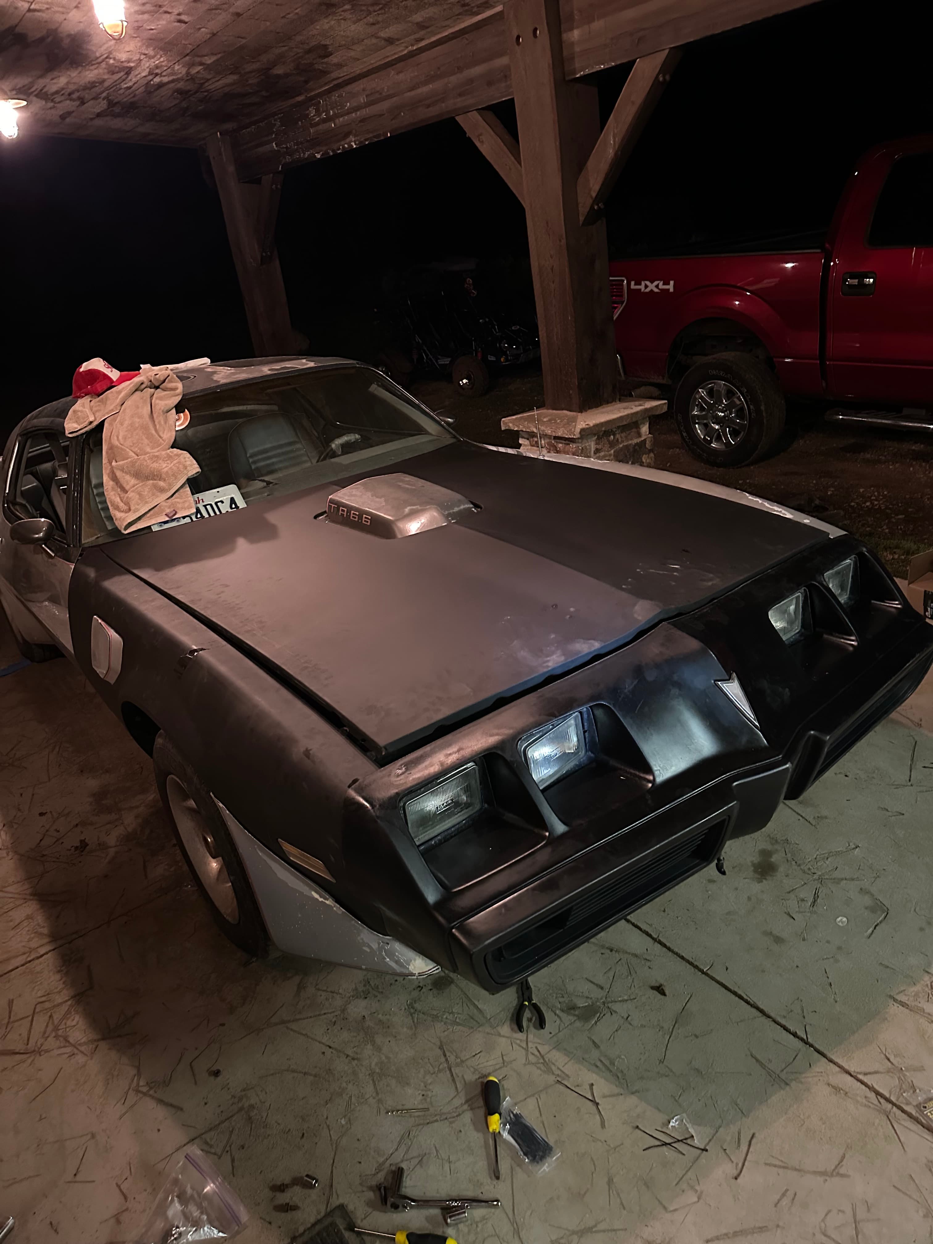 Trans Am in the workshop